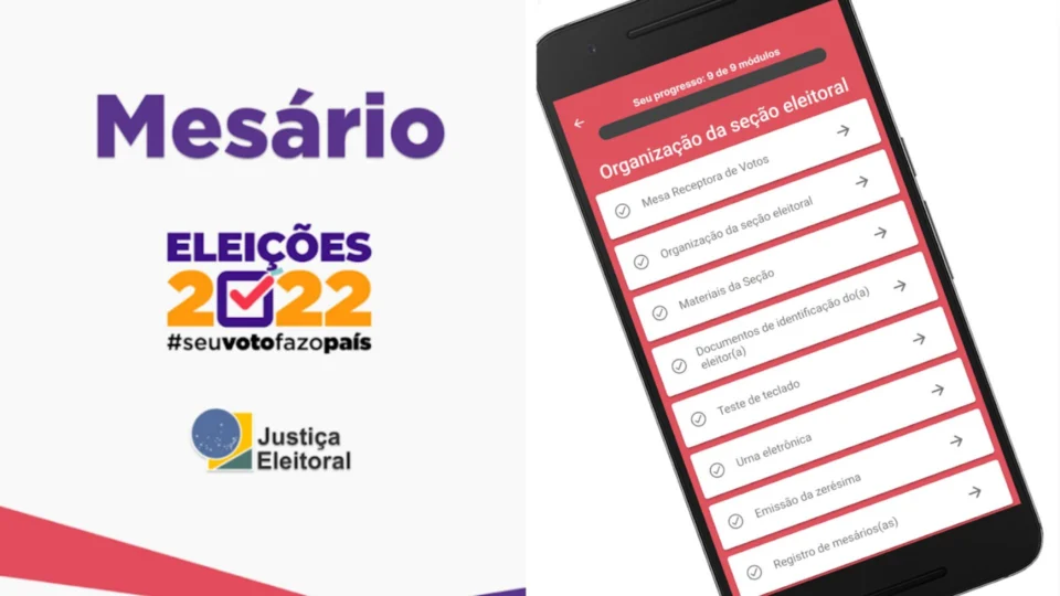 Eleições 2022: mesários poderão fazer treinamento on-line através de aplicativo