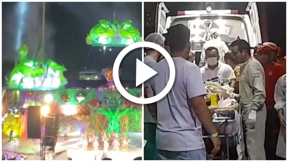 VÍDEO: vítimas de tragédia em Festival de Cirandas de Manacapuru são transferidas para hospital em Manaus