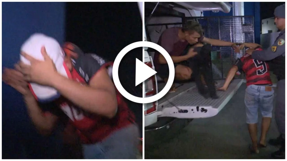 VÍDEO: homem é preso por adulterar placa de moto com fita adesiva na Zona Norte de Manaus