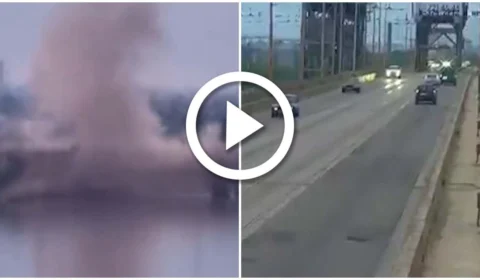 VÍDEO: míssil russo explode ponte em Odessa, na Ucrânia