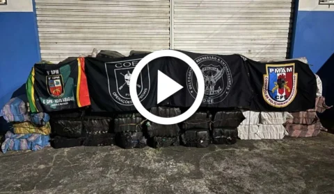 VÍDEO: duas toneladas de drogas são apreendidas pela polícia federal no Arquipélago de Anavilhanas, Novo Airão, interior do Amazonas