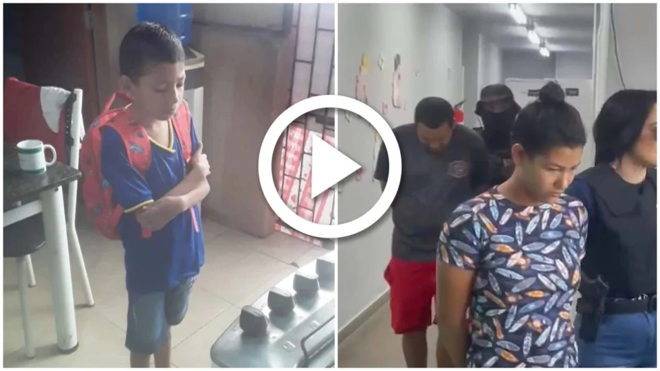 VÍDEO: em Manaus, polícia prende mãe e padrasto suspeitos de maus-tratos