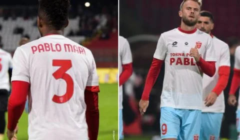 Pablo Marí do Monza recebe apoio de jogadores após sofrer facada em supermercado