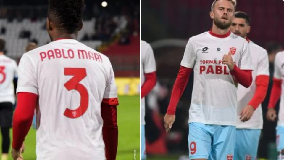 Pablo Marí do Monza recebe apoio de jogadores após sofrer facada em supermercado