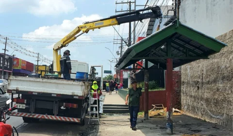 IMMU conclui instalação de abrigo de ônibus na Av. Torquato Tapajós, em Manaus