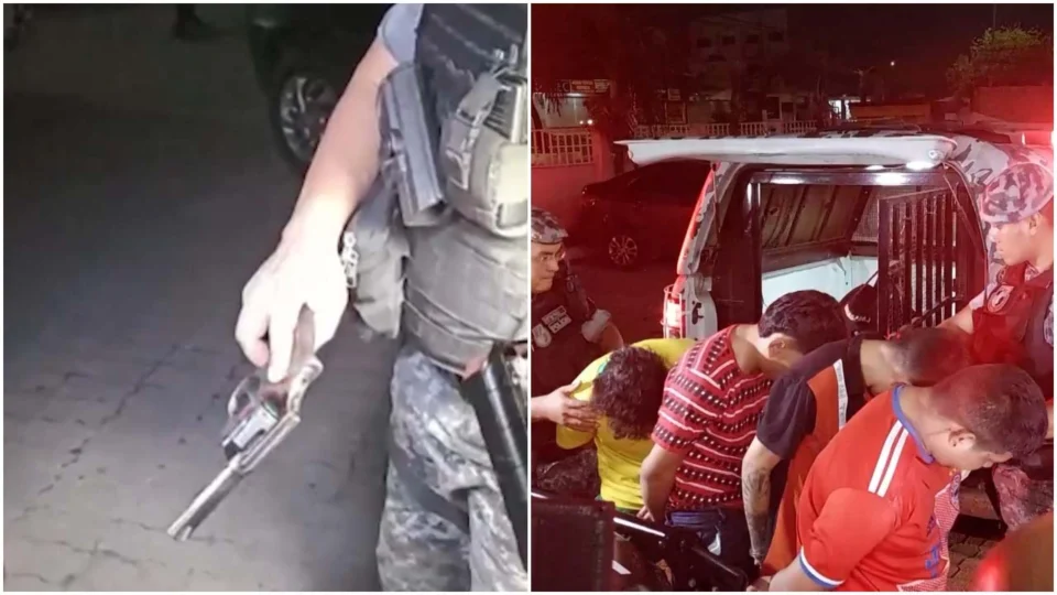 VÍDEO: grupo de assaltantes é preso na Zona Norte de Manaus