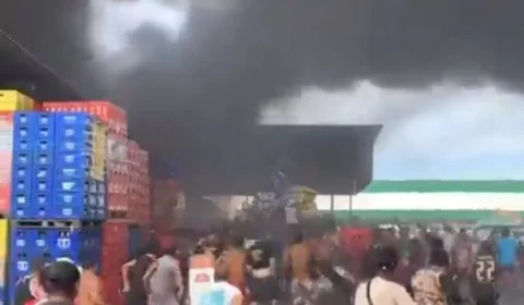 Incêndio atinge Ceasa no Rio de Janeiro; há registro de roubos e tiros
