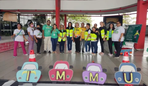 Alunos participam de ação sobre educação no trânsito na Zona Sul de Manaus