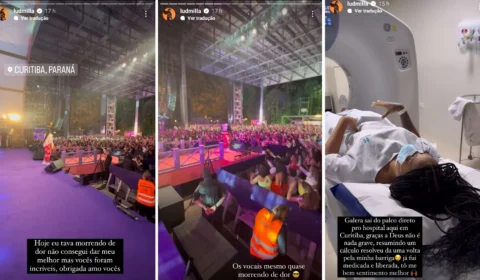 Ludmilla é hospitalizada após apresentação em Curitiba e se desculpa com fãs