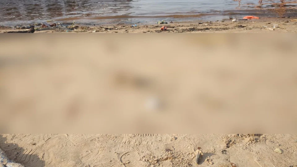 Ossada humana é encontrada próximo à orla do Rio Negro, no Centro de Manaus