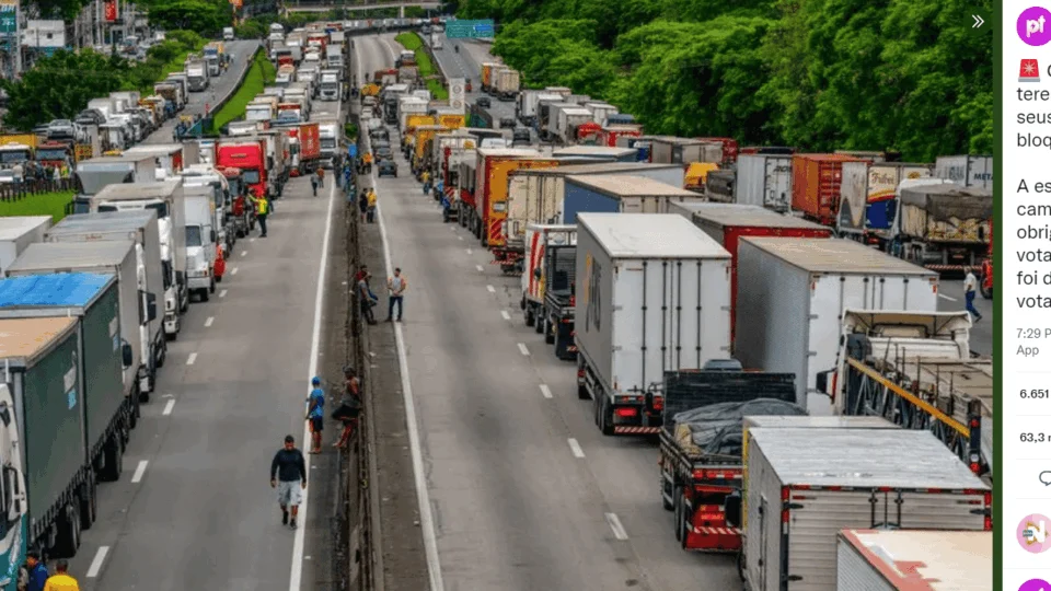 PRF: até manhã de quinta, total de rodovias bloqueadas no país ainda são 73 e inclui AM