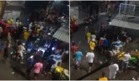 Briga generalizada termina com uma pessoa baleada no Alvorada, em Manaus