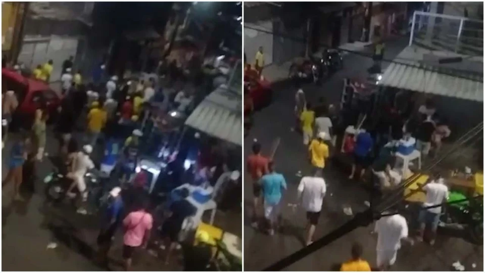 Briga generalizada termina com uma pessoa baleada no Alvorada, em Manaus