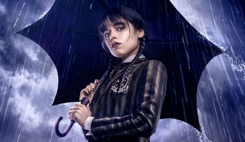 Streaming revela imagens de bastidores de personagem enigmático de ‘Wandinha’