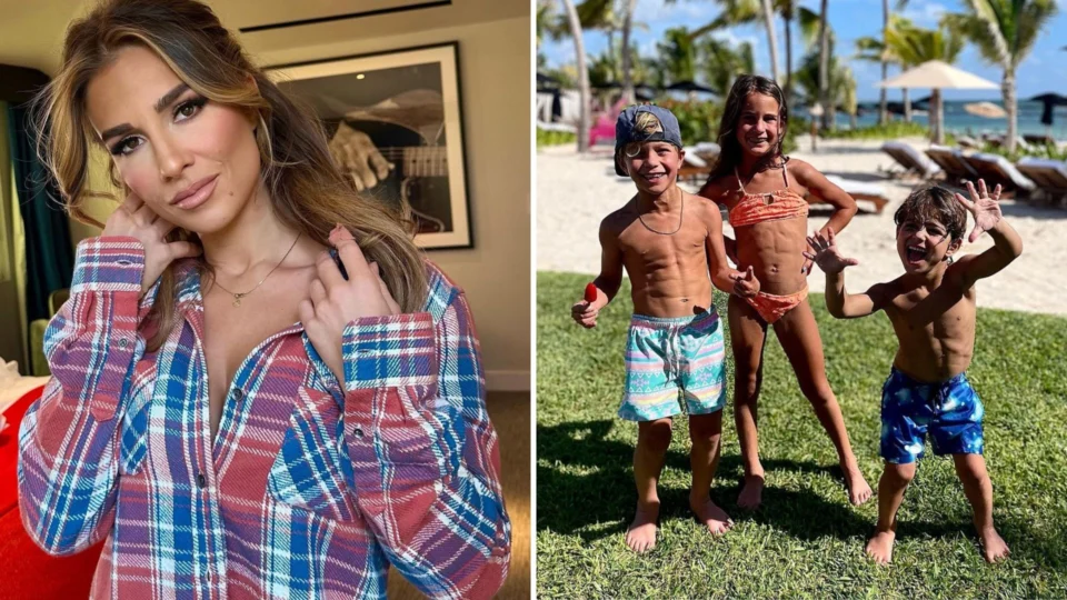 Nos EUA, cantora é criticada por foto dos filhos com abdômen trincado