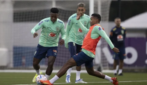 Seleção brasileira faz 1º treino no CT da Juventus, na Itália; veja fotos