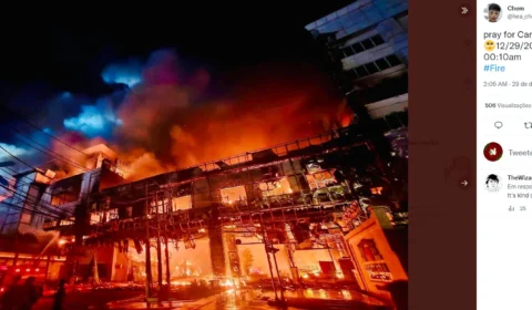 Incêndio em hotel-cassino no Camboja deixa 10 mortos e 30 feridos
