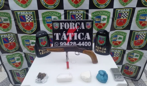 Adolescente é apreendido com espingarda e drogas em Jutaí, no interior do AM