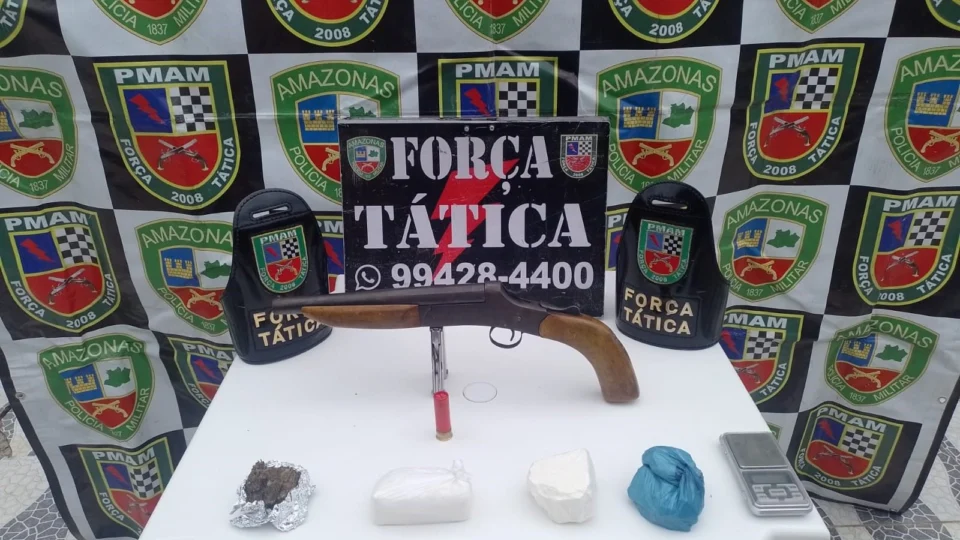 Adolescente é apreendido com espingarda e drogas em Jutaí, no interior do AM