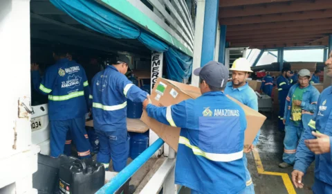 Codajás-AM começa a receber 1,5 mil pontos de iluminação de LED