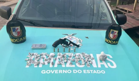 Preso com arma, jovem confessa ter enterrado droga em mata em Anamã-AM