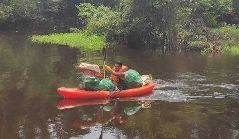 ‘Remada Ambiental’ faz limpeza no Igarapé do Gigante em Manaus neste sábado, 10