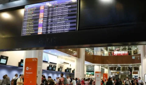 Greve dos aeronautas: mais de 30 voos são cancelados na manhã de quarta (21)