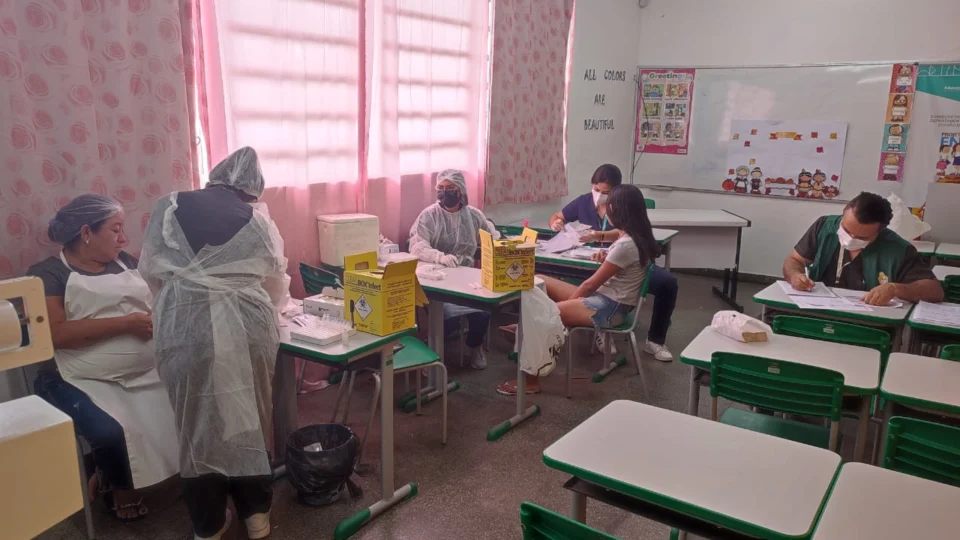 Teste rápido para Covid-19 é ofertado em escolas municipais de Manaus