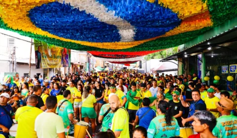Copa do Mundo: rua de Manaus reúne 10 mil torcedores; veja fotos