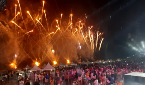 Réveillon: veja galeria de fotos na praia da Ponta Negra, em Manaus