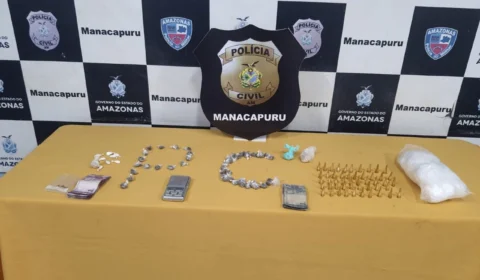 Homem é preso com porções de maconha, oxi e cocaína em Manacapuru-AM