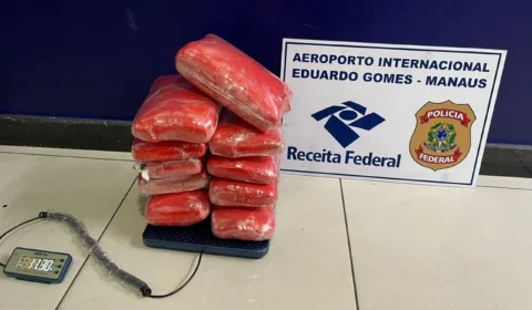 Passageira é presa com 11,3 kg de drogas no aeroporto de Manaus