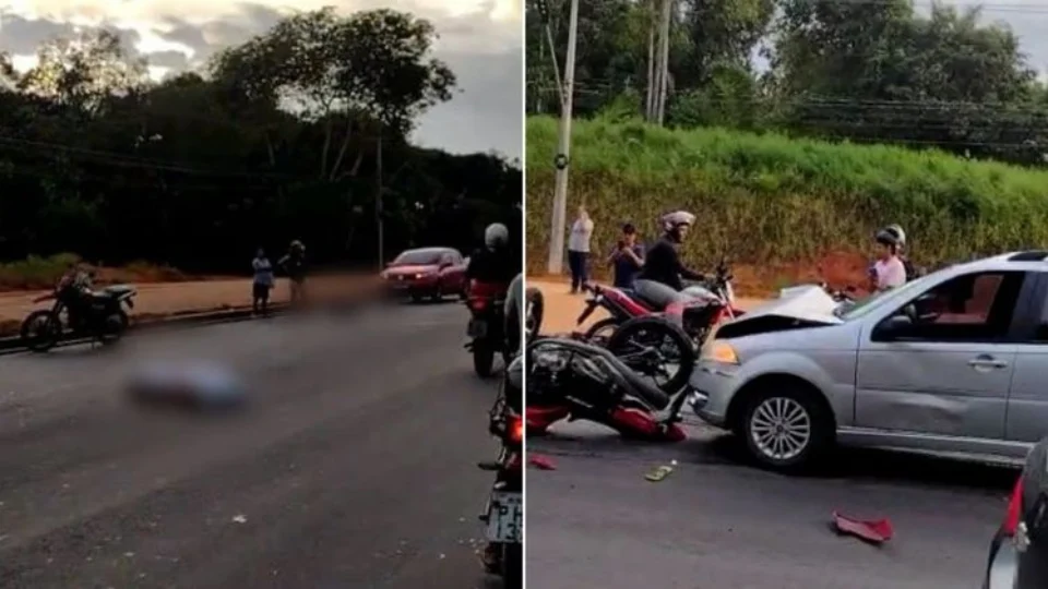 Duas pessoas morrem durante grave acidente na Avenida do Turismo, em Manaus