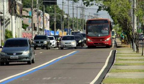Faixa Azul: nova configuração para corredor de ônibus é estudada em Manaus