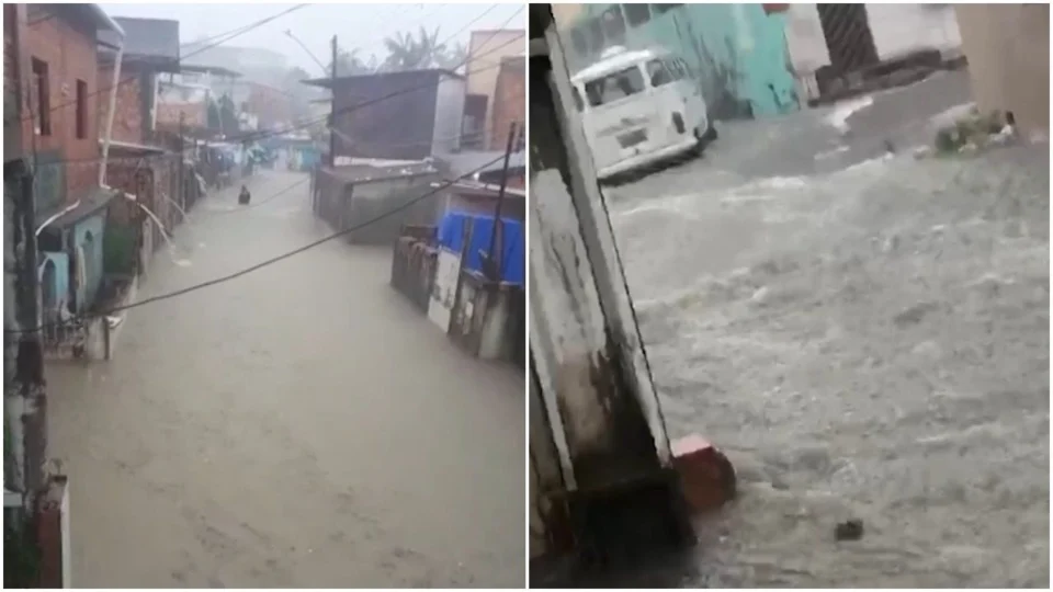Chuva provoca risco de desabamento de prédio em Manaus; veja outras ocorrências