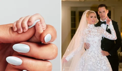 Atriz Paris Hilton anuncia que se tornou mãe pela primeira vez