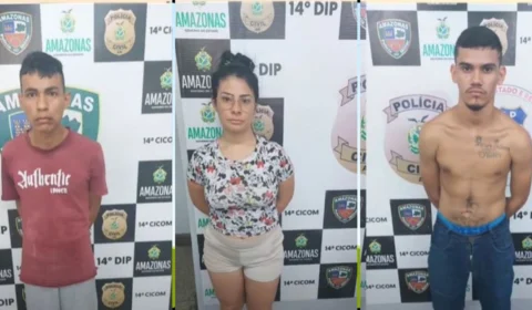Estudante de Direito, enfermeiro e outro homem são presos com drogas em Manaus