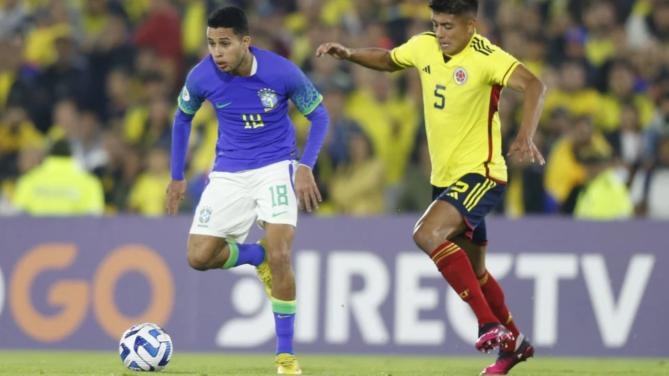 Sul-Americano sub-20: mesmo com pênalti, Brasil fica no 0 a 0 com Colômbia