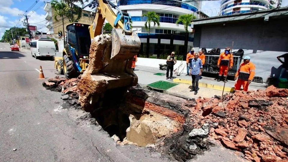 Avenida Maceió será interditada para obra de drenagem em Manaus