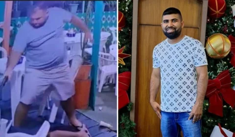 Câmera de segurança flagra homem sendo executado em lanchonete no Amazonas