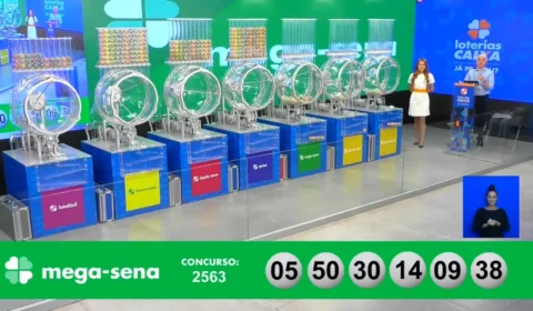 VÍDEO: confira números sorteados da Mega-Sena 2563 neste sábado, 11