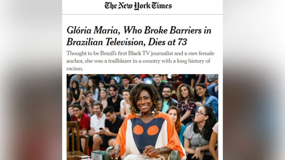 Glória Maria: New York Times homenageia jornalista 20 dias após morte