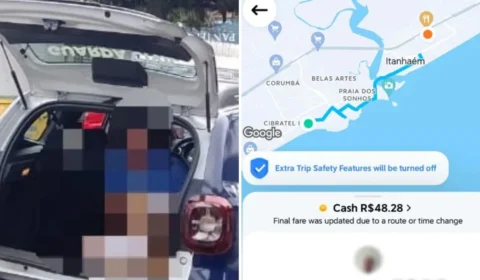 Mulher pula de carro em movimento após motorista de app mudar rota em SP
