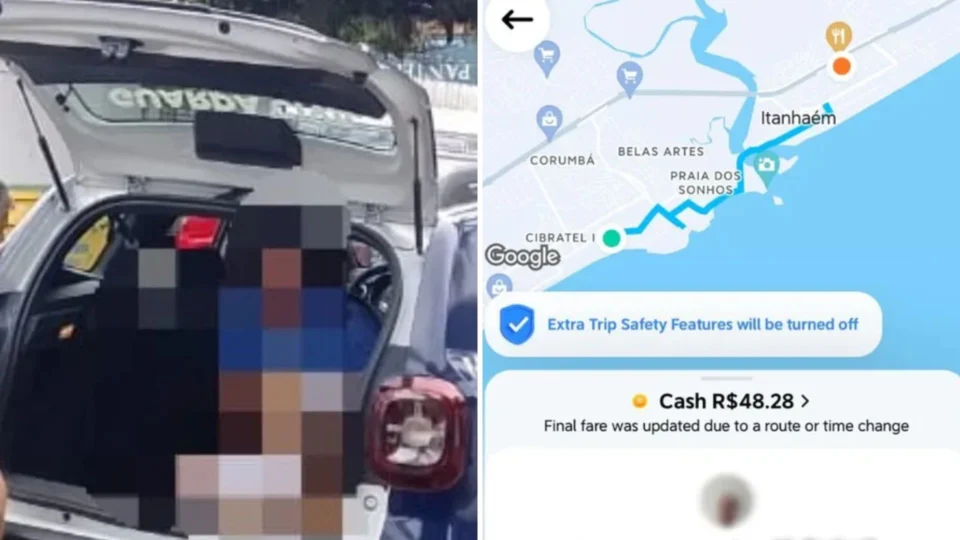 Mulher pula de carro em movimento após motorista de app mudar rota em SP