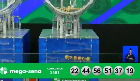 VÍDEO: confira números sorteados da Mega-Sena 2561 neste sábado, 4