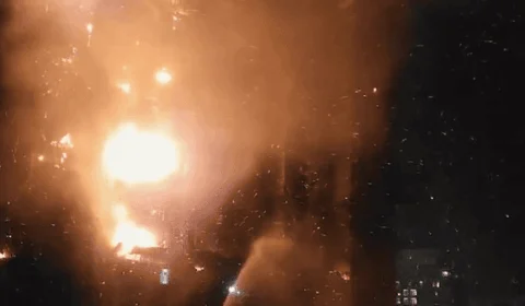 VÍDEO: incêndio atinge arranha-céu e deixa duas pessoas feridas em Hong Kong