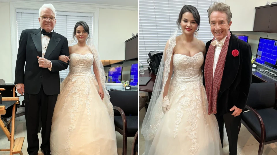 Atriz Selena Gomez aparece vestida de noiva e deixa fãs surpresos