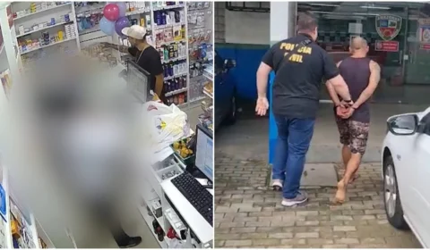 VÍDEO: homem é preso por assaltar drogaria na Zona Centro-Sul de Manaus