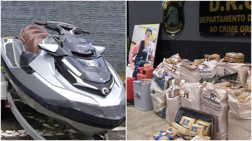 VÍDEO: polícia apreende drogas e jet ski de grupo criminoso no Amazonas
