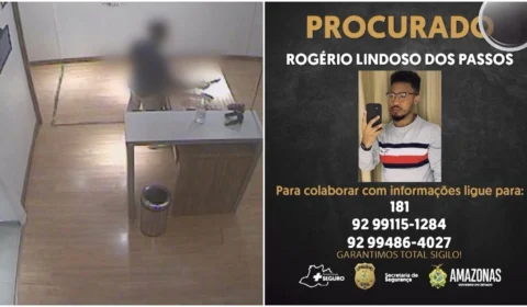 VÍDEO: polícia procura por suspeito de estupro de vulnerável em shopping de Manaus